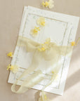 Gauze Silk Ribbon:Olive Yellow