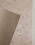 Double Sided Rollable Styling Surface / Silk Jacquard (Blush Petal) x Velvet (Warm Beige)