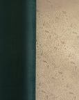 Double Sided Rollable Styling Surface / Silk Jacquard (Champagne Beige) x Velvet (Dark Green)
