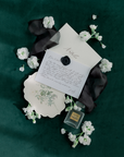 Double Sided Rollable Styling Surface / Linen (Black) x Velvet (Dark Green)