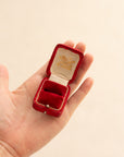 Vintage Velvet Ring Box A