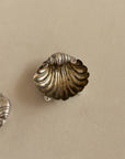 Victorian Pair of Solid Silver Shell shaped Salts