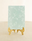Silk Velvet Greeting Card【Rounded Rectangle】Leaf