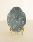 Silk Velvet Greeting Card【Oval】Leaf