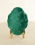 Silk Velvet Greeting Card【Oval】Leaf
