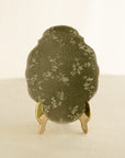 Silk Velvet Greeting Card【Oval】Leaf