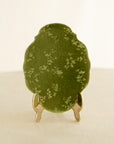 Silk Velvet Greeting Card【Oval】Leaf
