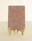 Silk Velvet Greeting Card【Rounded Rectangle】Leaf