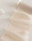 Gauze Silk Ribbon (Slightly Thicker):Dune Pearl