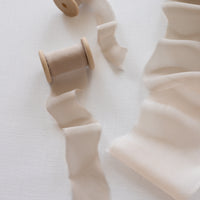 Gauze Silk Ribbon:Light Beige