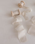 Gauze Silk Ribbon (Slightly Thicker):Linen Glow