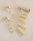 Gauze Silk Ribbon:Olive Yellow