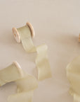 Gauze Silk Ribbon:Olive Yellow