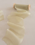 Gauze Silk Ribbon:Olive Yellow