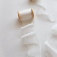 Gauze Silk Ribbon:Pure White
