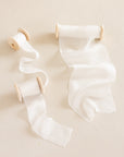 Gauze Silk Ribbon (Slightly Thicker):Pure White
