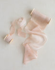 Marble Gauze Silk Ribbon:Rosy Cloud Haze