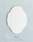Silk Velvet Greeting Card【Oval】Leaf