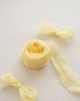 Crinkle Silk Ribbon:Canary Yellow