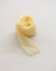 Crinkle Silk Ribbon:Canary Yellow