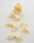 Crinkle Silk Ribbon:Canary Yellow