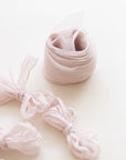 Crinkle Silk Ribbon:Dusty Pink