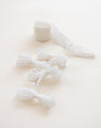 Crinkle Silk Ribbon:Pure White