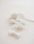 Crinkle Silk Ribbon:Pure White