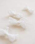 Crinkle Silk Ribbon:Pure White