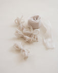 Crinkle Silk Ribbon:Sand Beige