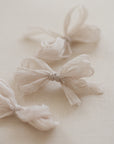 Crinkle Silk Ribbon:Sand Beige