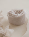 Crinkle Silk Ribbon:Sand Beige