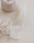 Crinkle Silk Ribbon:Sand Beige