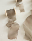 Gauze Silk Ribbon (Slightly Thicker)：Olive Brown