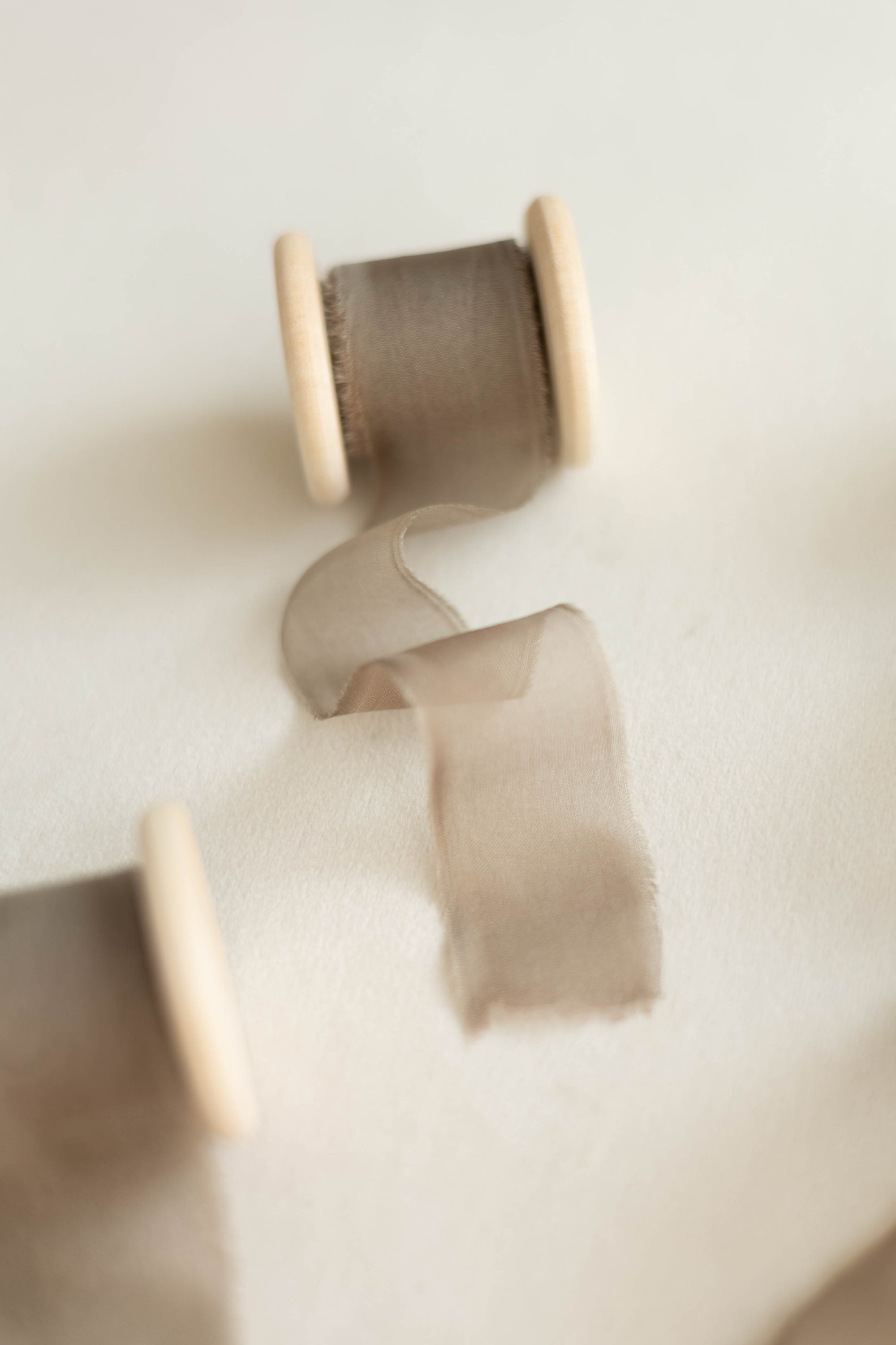 Gauze Silk Ribbon (Slightly Thicker)：Olive Brown