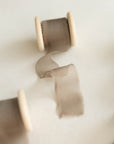 Gauze Silk Ribbon (Slightly Thicker)：Olive Brown