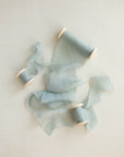 Marble Gauze Silk Ribbon：Seashell Blue