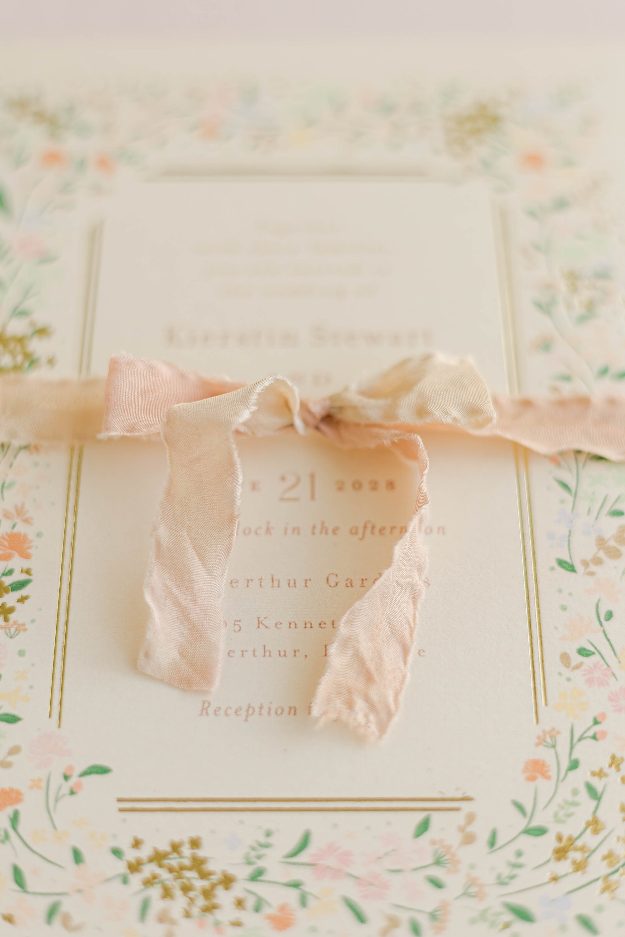 Marble Original Silk Ribbon：Ballet Dawn