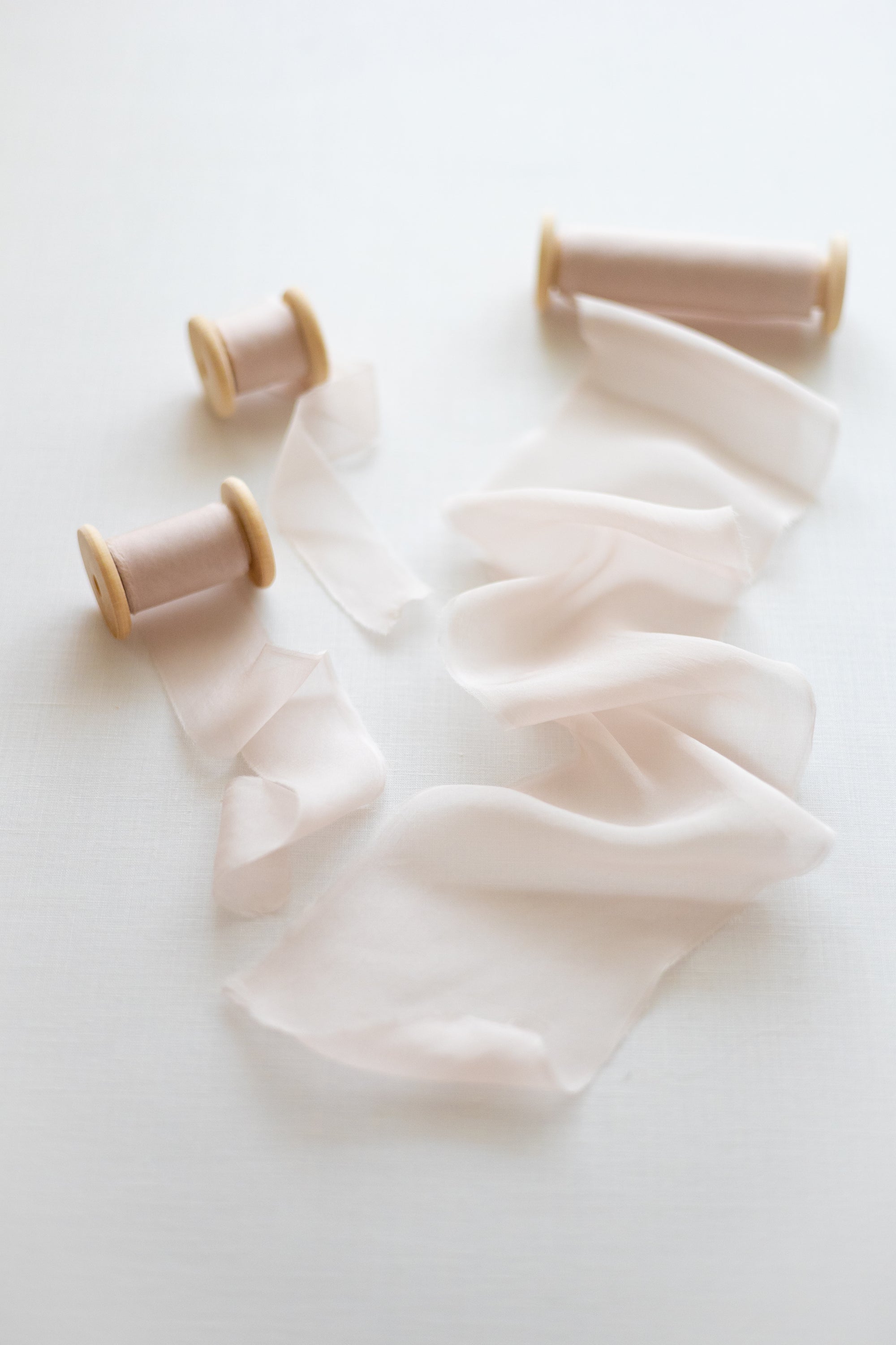 Gauze Silk Ribbon：Soft Pink