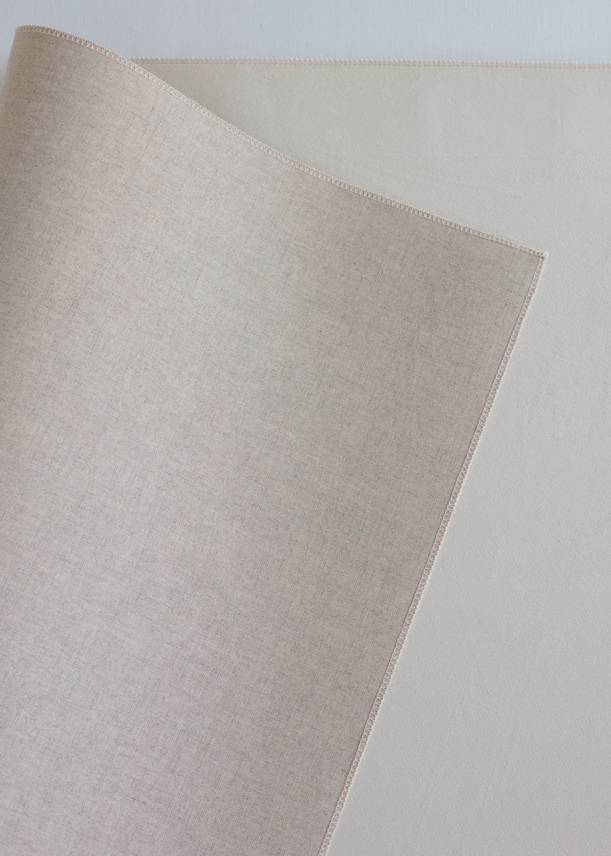 Double Sided Rollable Styling Surface  / Linen (Flax) x Velvet (Ecru)