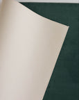 Double Sided Rollable Styling Surface  / Linen (Ivory) x Velvet (Dark Green)