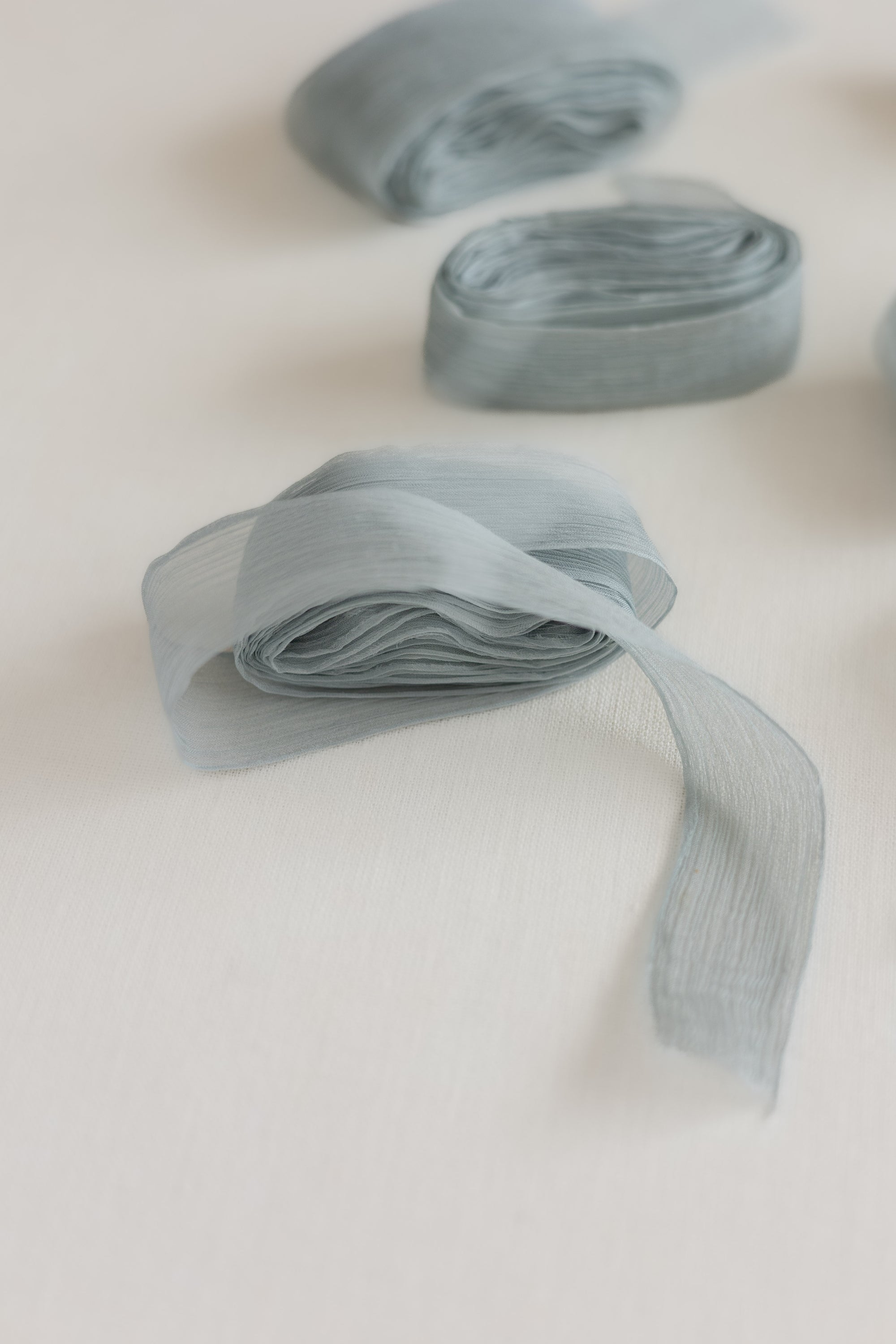 Crinkle Silk Ribbon：Ocean Whisper