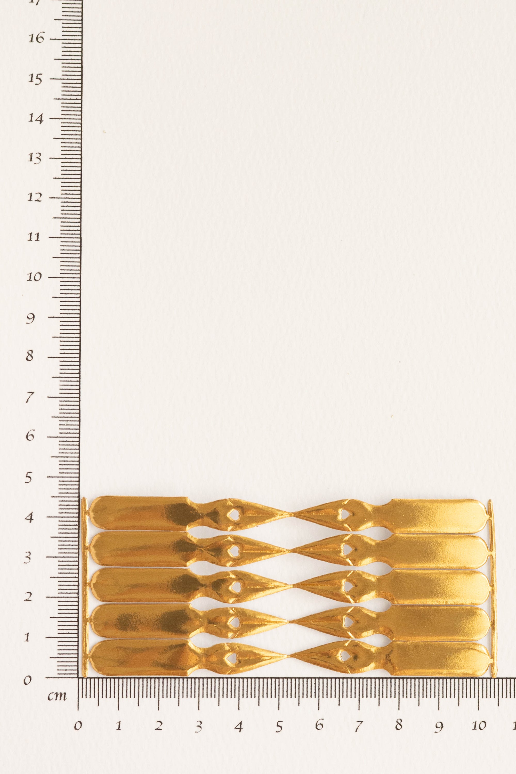 Pen Nib / Antique Gold