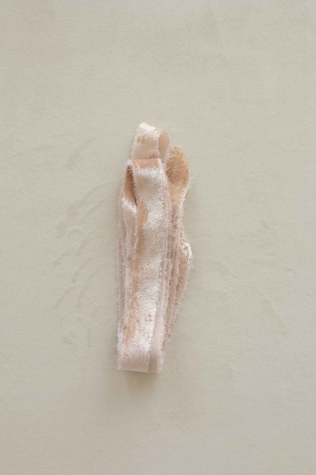 Velvet Silk Ribbon：Beige Pink
