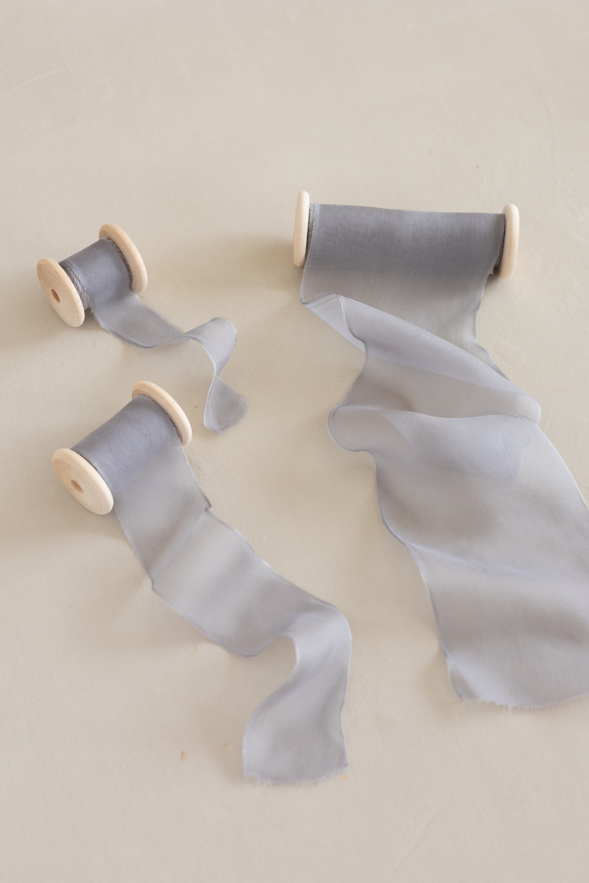 Gauze Silk Ribbon：Dove Gray