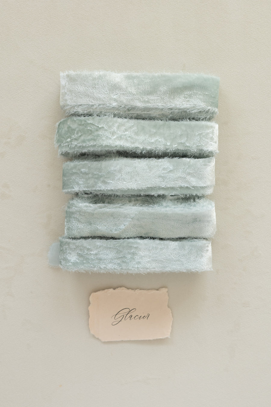 Velvet Silk Ribbon：Glacier