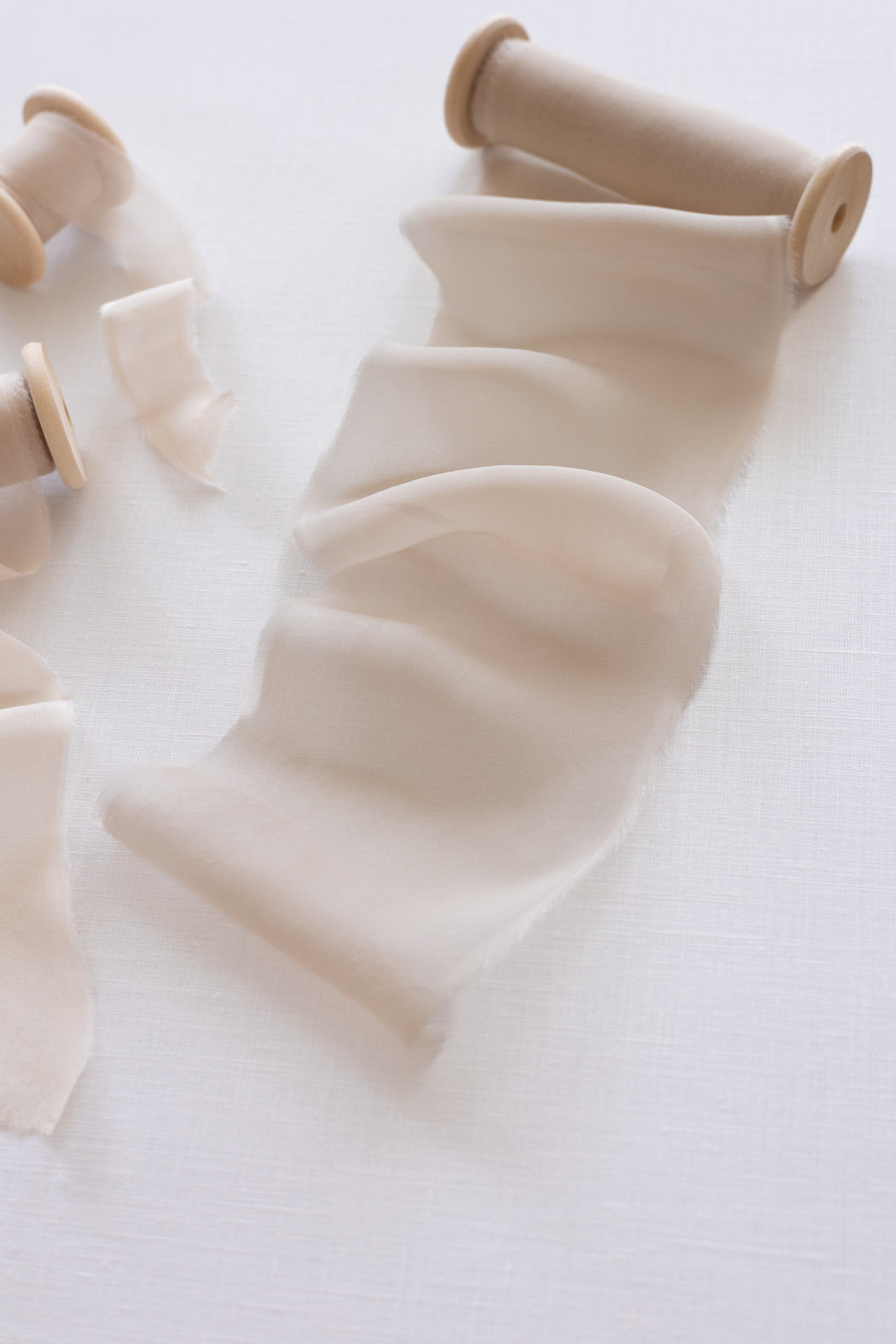 Gauze Silk Ribbon：Light Beige