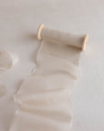 Gauze Silk Ribbon (Slightly Thicker)：Linen Glow