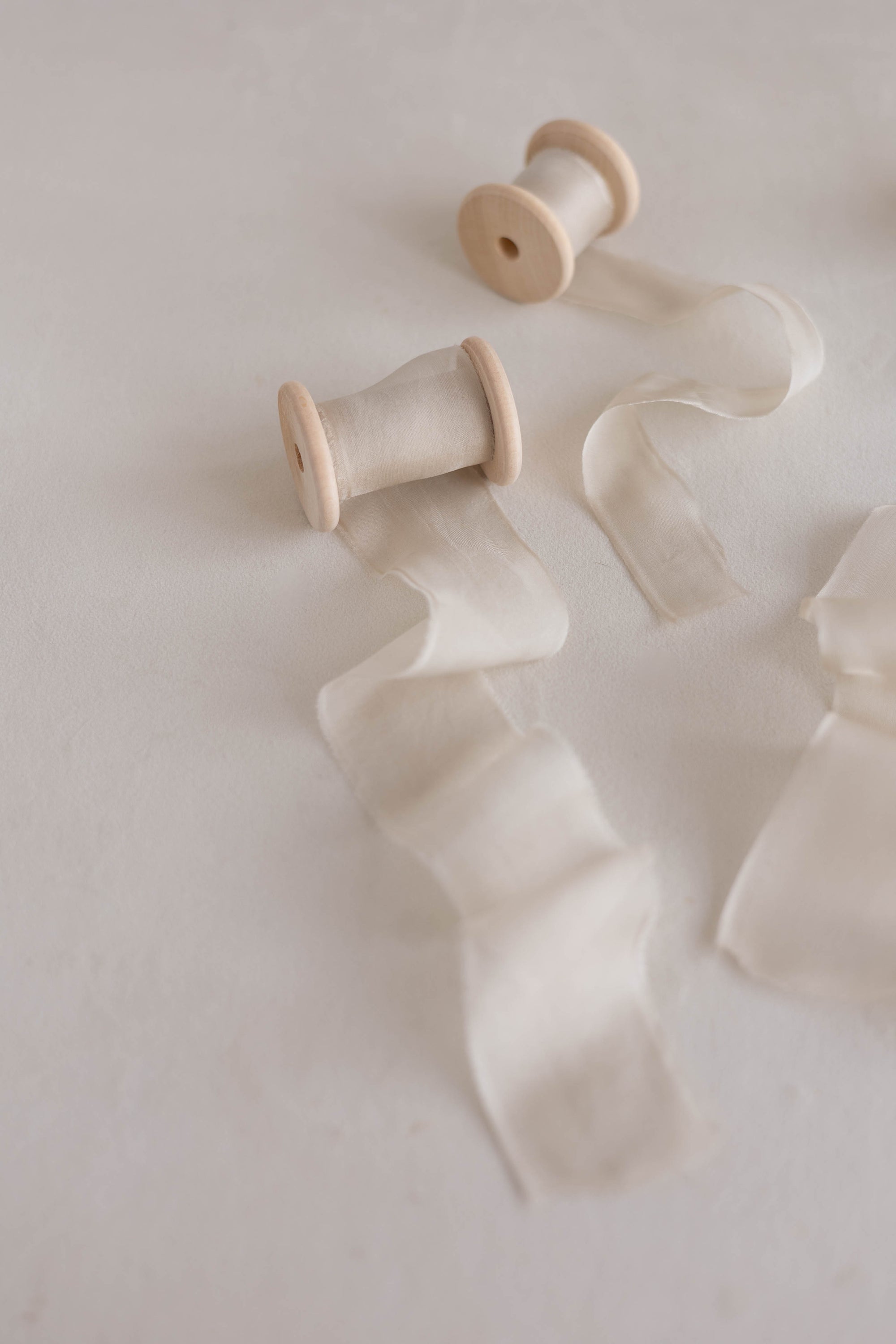 Gauze Silk Ribbon (Slightly Thicker)：Linen Glow