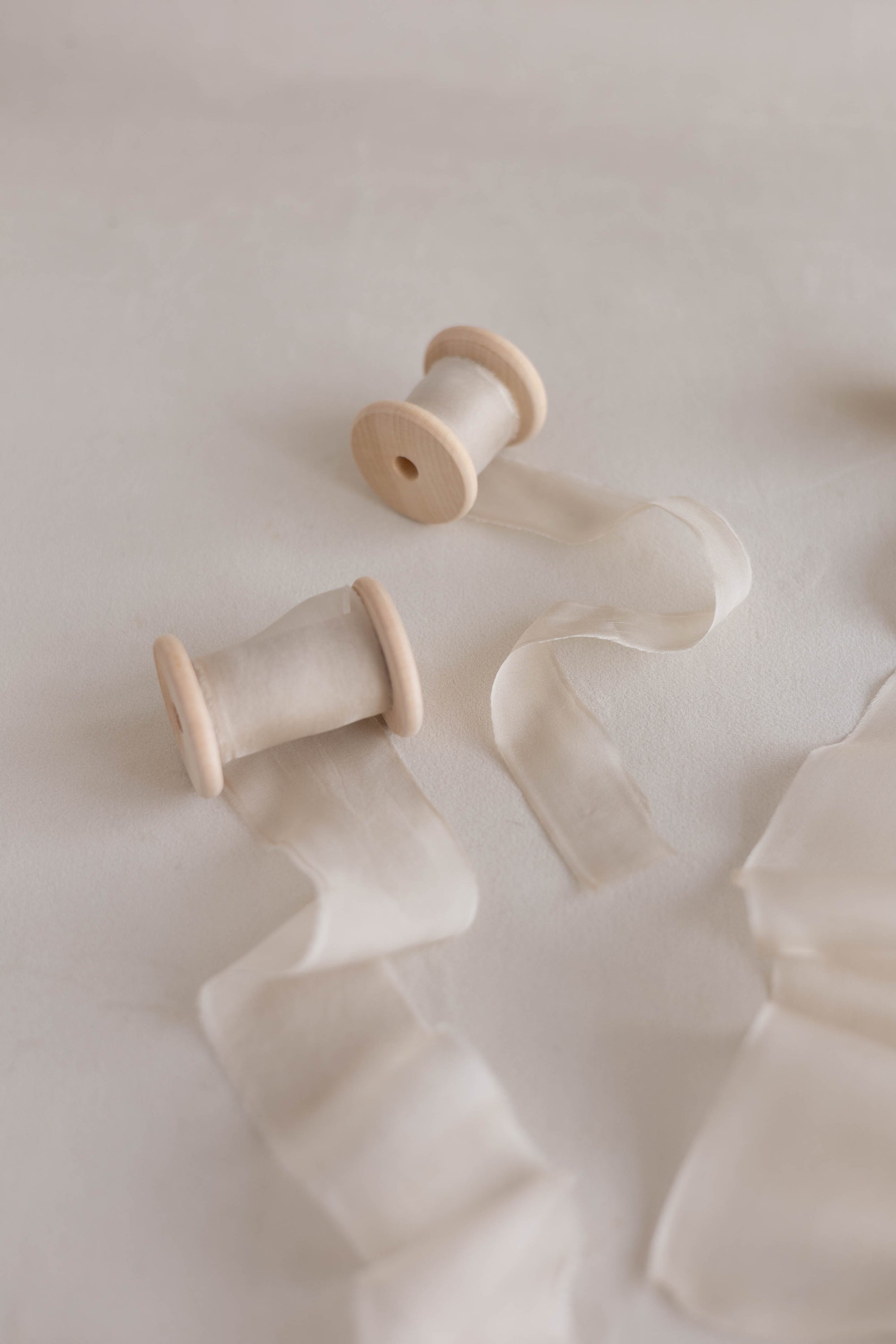 Gauze Silk Ribbon (Slightly Thicker)：Linen Glow